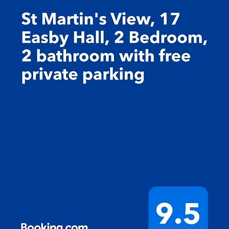 Апартаменты St Martin's View, 17 Easby Hall, 2 Bedroom, 2 Bathroom With Free Private Parking Скарборо